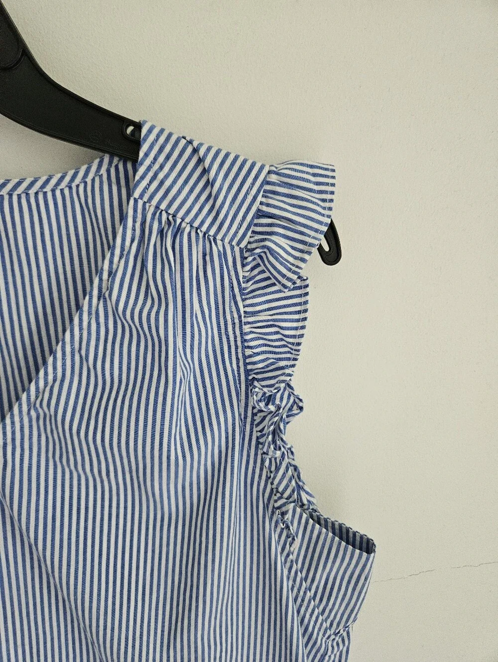 J. Crew Stripe Sleeveless Top Blue And White